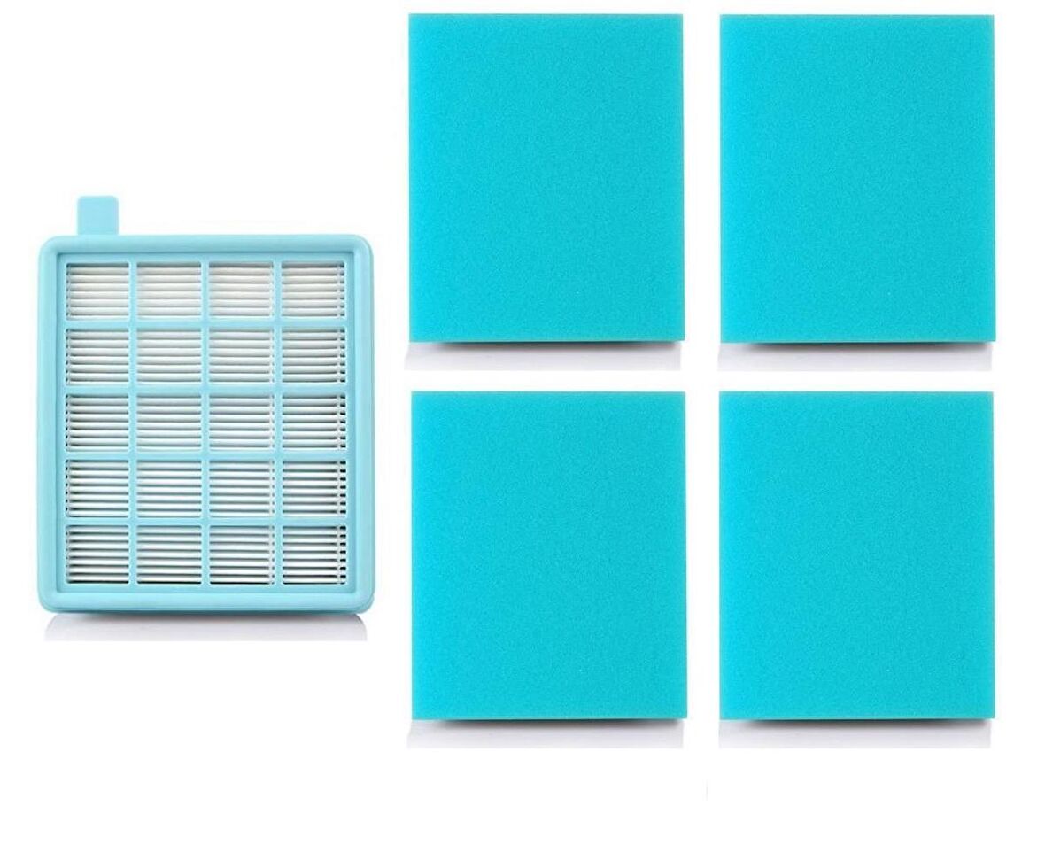 Philips Fc 8470 Powerpro Compact Uyumlu Elektrikli Süpürge Hepa Filtre 4 Adet Sünger