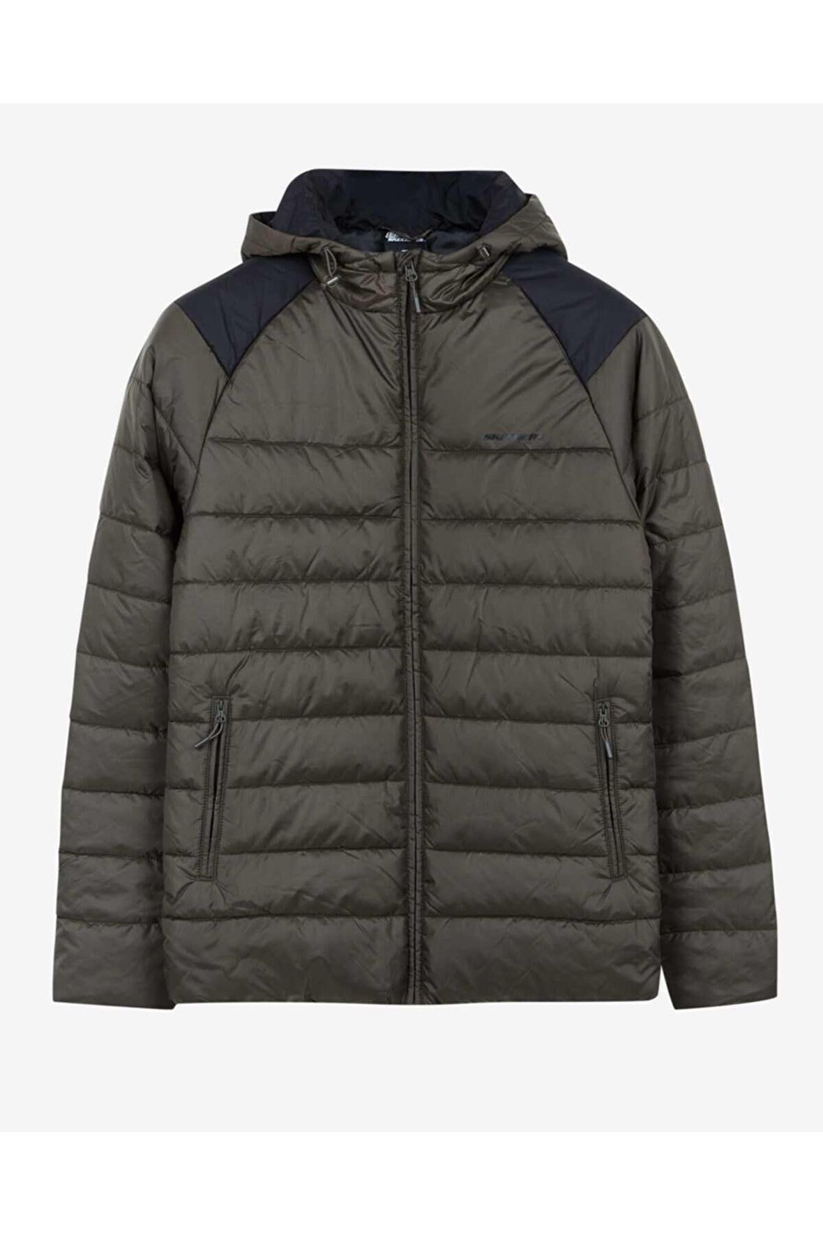 Skechers S212041-801 M Panel Hooded Jacket Erkek Mont
