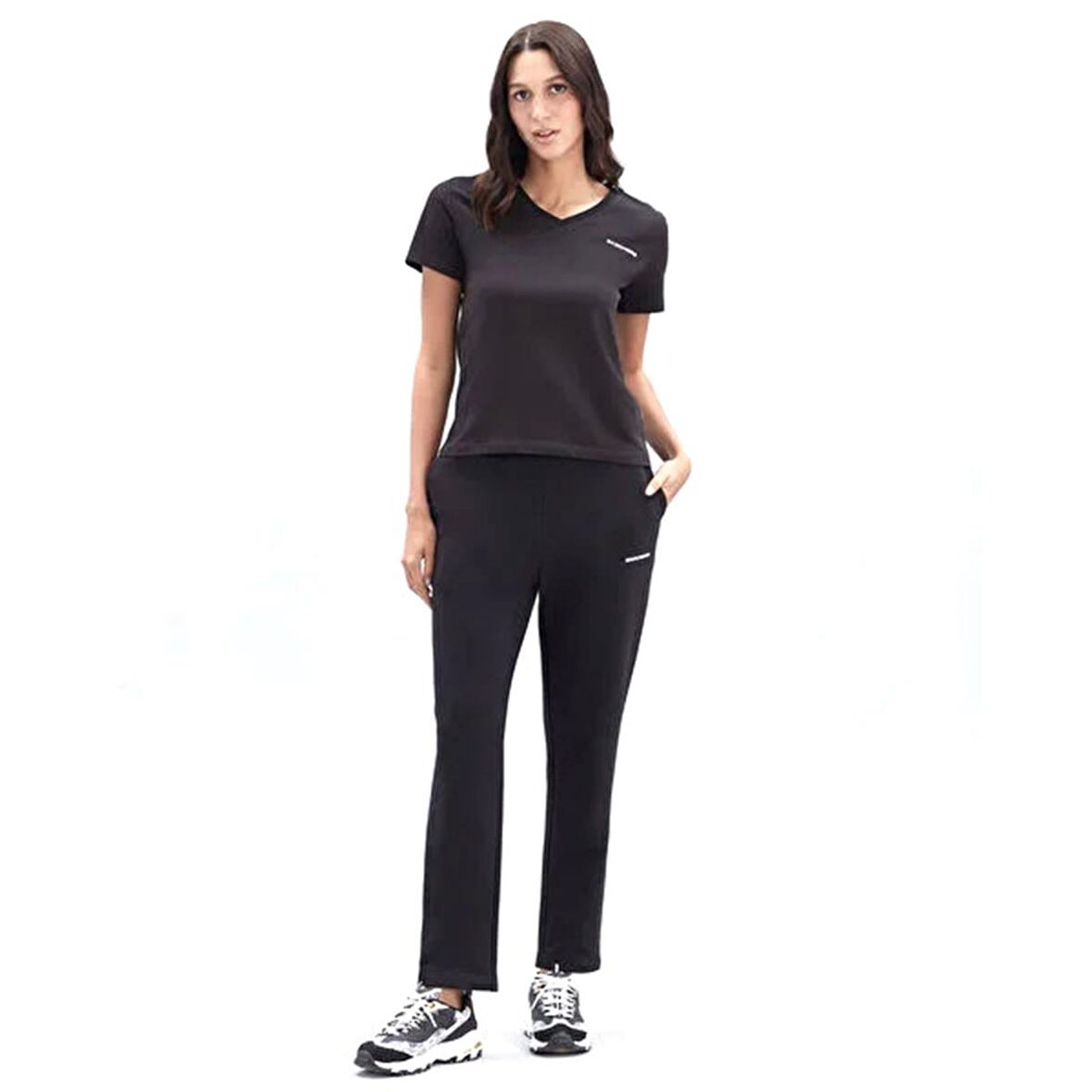Skechers W New Basics V Neck Kadın Tişört