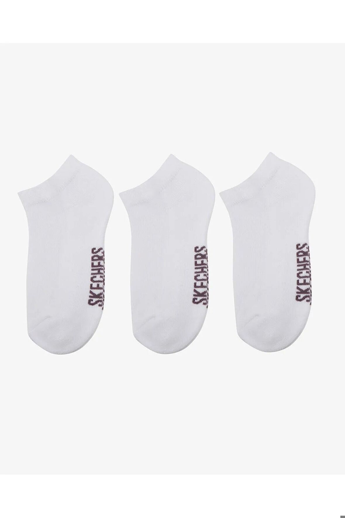 Skechers S221512-100 U 3 Pack Padded Low Cut Sock Unisex Spor Çorap