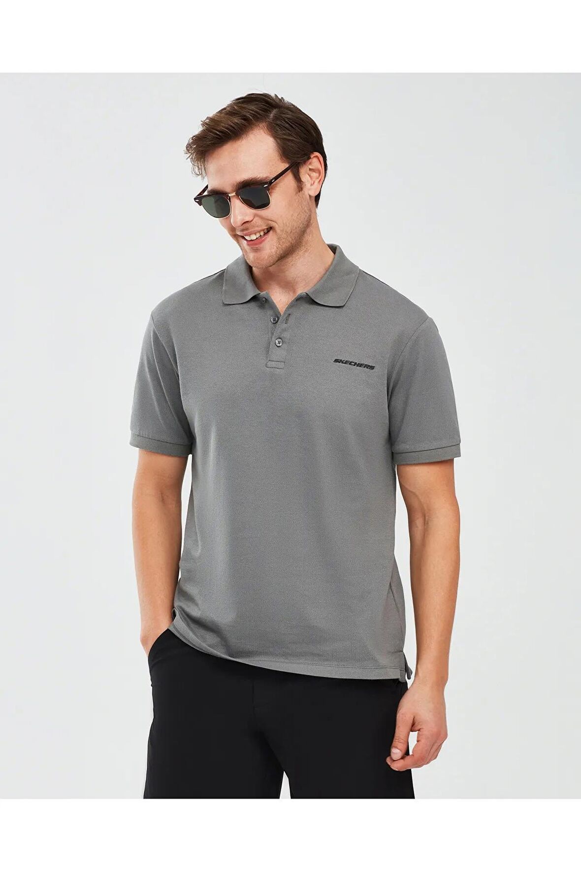 Skechers S211800-003 M Sleeve Erkek Spor Tişört