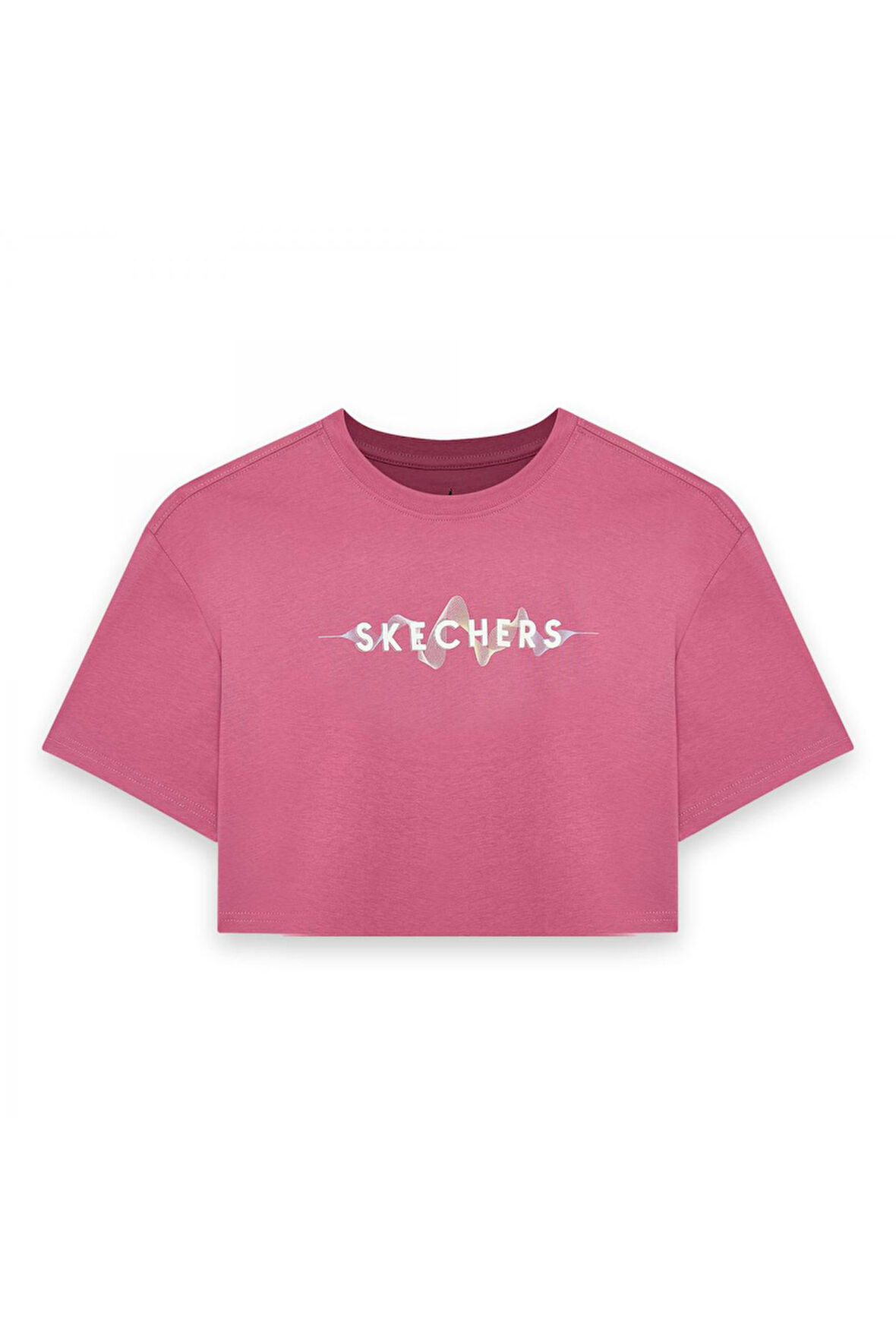 Skechers S242142 W Light Weight Regular Pembe Kadın T-Shirt