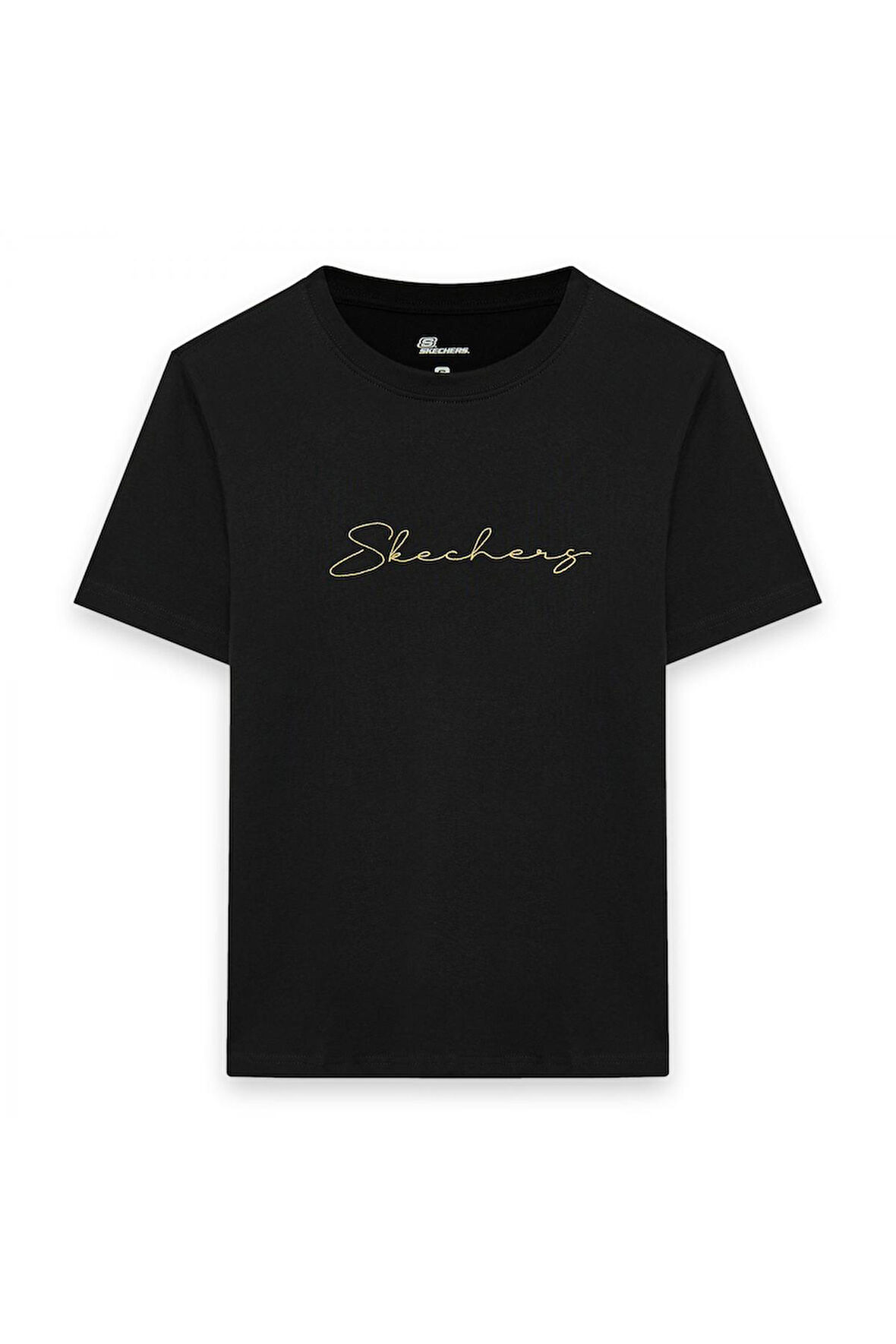 Skechers S242166 W Light Weight Regular Siyah Kadın T-Shirt