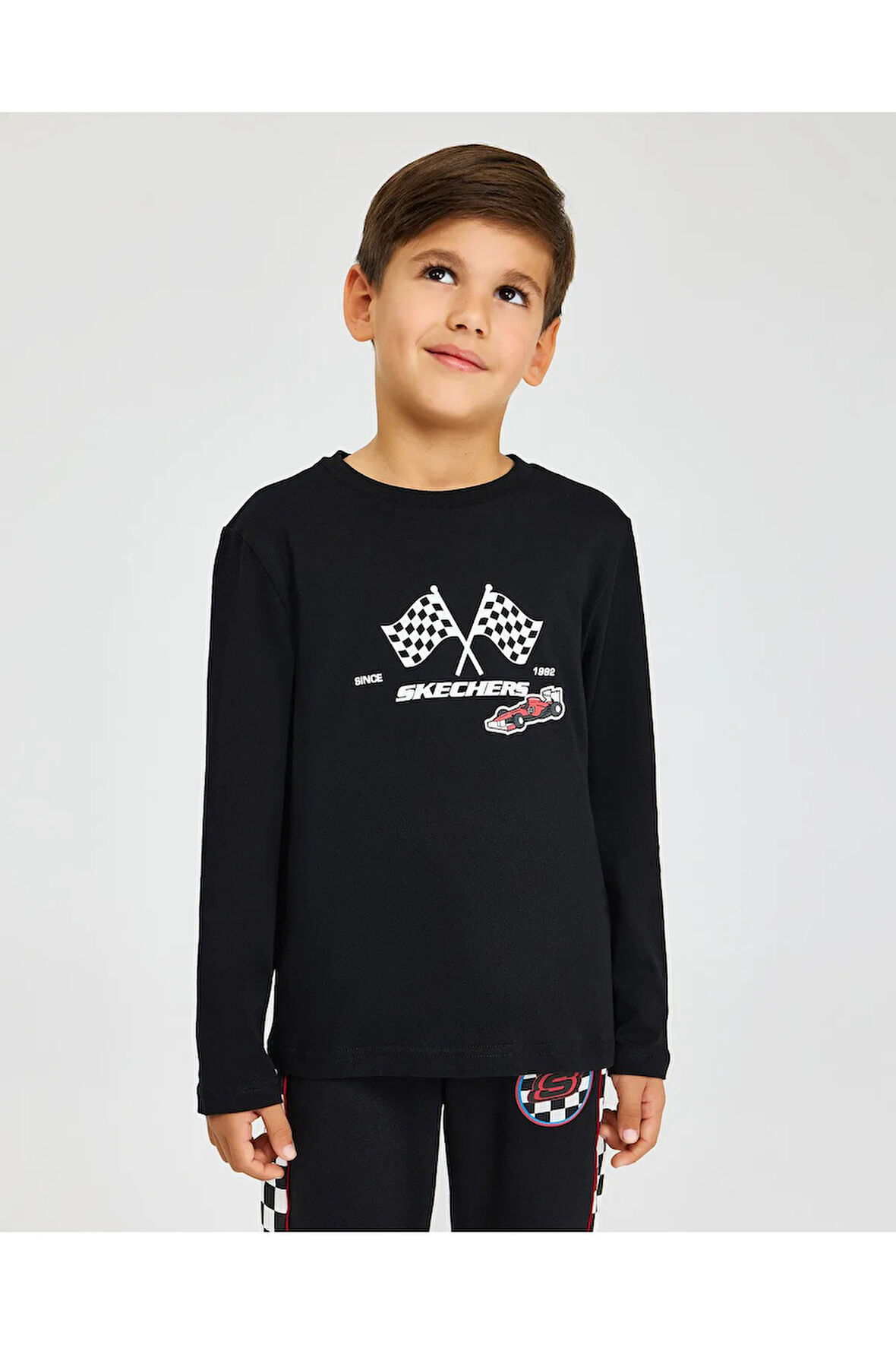 Skechers SK242065-001 B Graphic Tee Long Sleeve Erkek Çocuk Spor Tişört