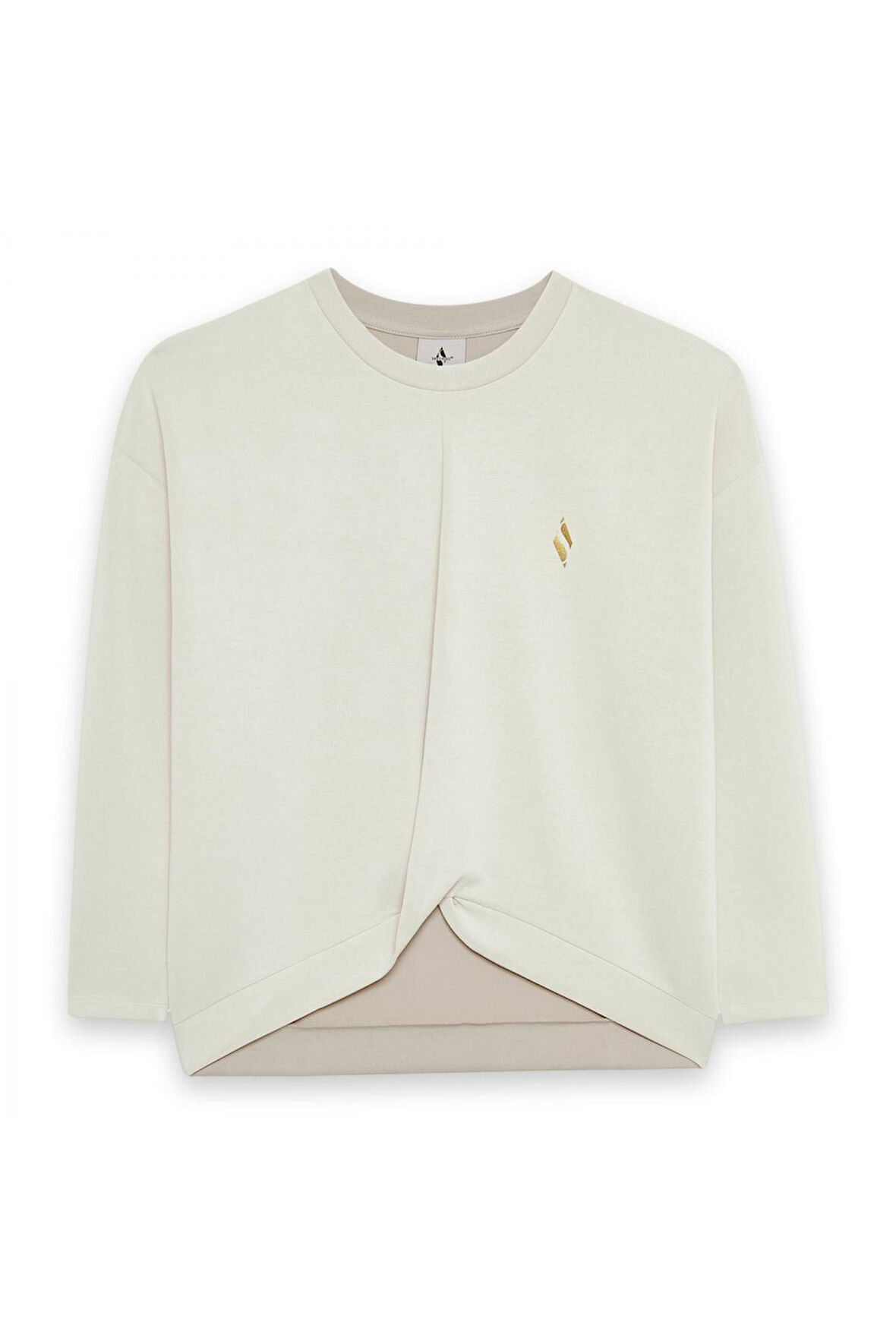 Skechers S242152 W Soft Touch Crew Neck  Beyaz Kadın Sweatshirt