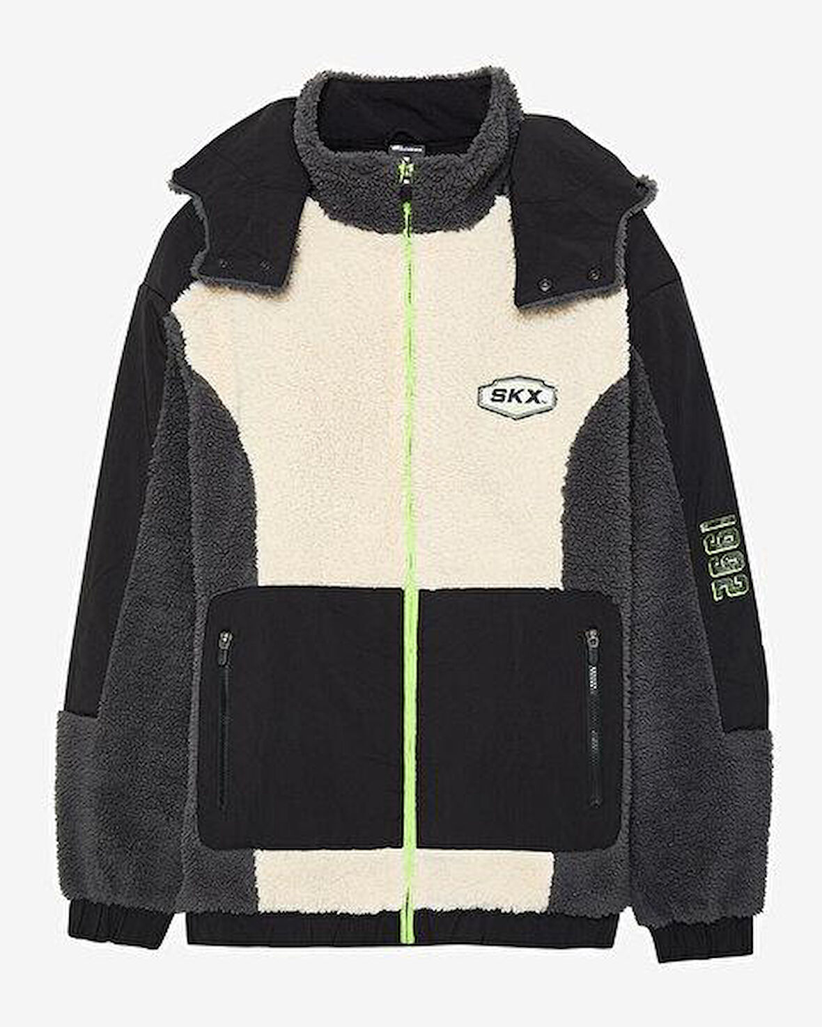 Skechers M Outdoor Fleece Full Zip Sherpa Erkek Sweatshirt