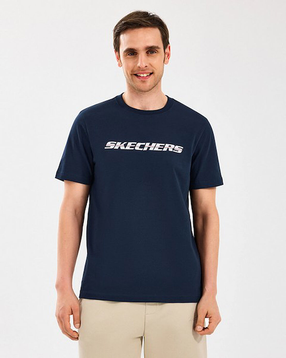 Skechers S2510169-410 M Lightweight Graphic Tee Erkek Spor Tişört