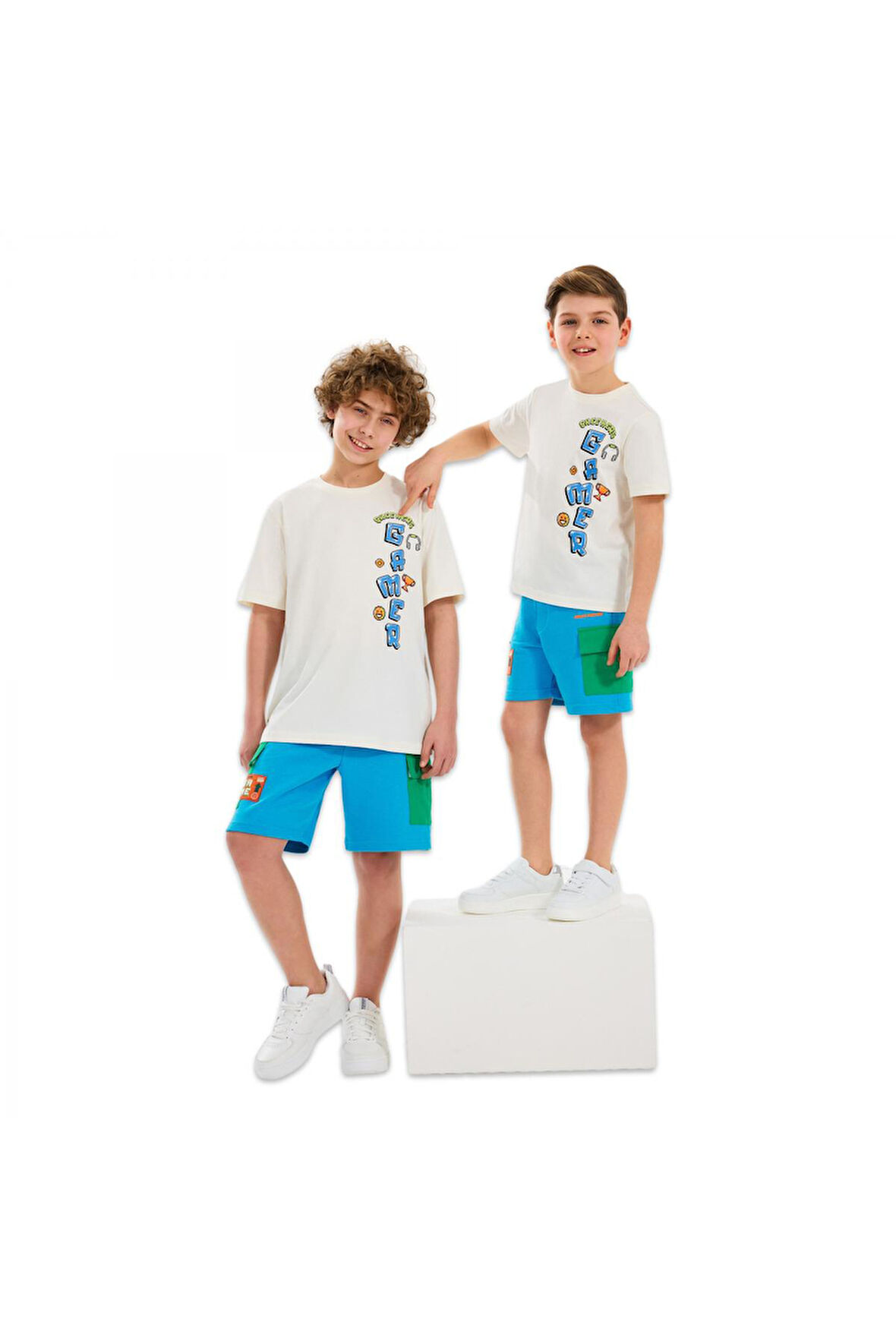 Skechers Sk2510028 B Graphic Tee Beyaz Erkek Çocuk T-Shirt