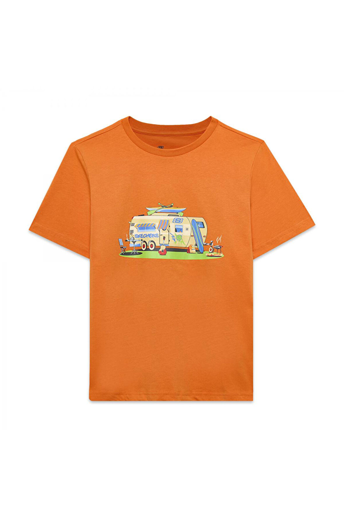 Skechers Sk2510102 B Sleeve Regular Fit Turuncu Çocuk T-Shirt