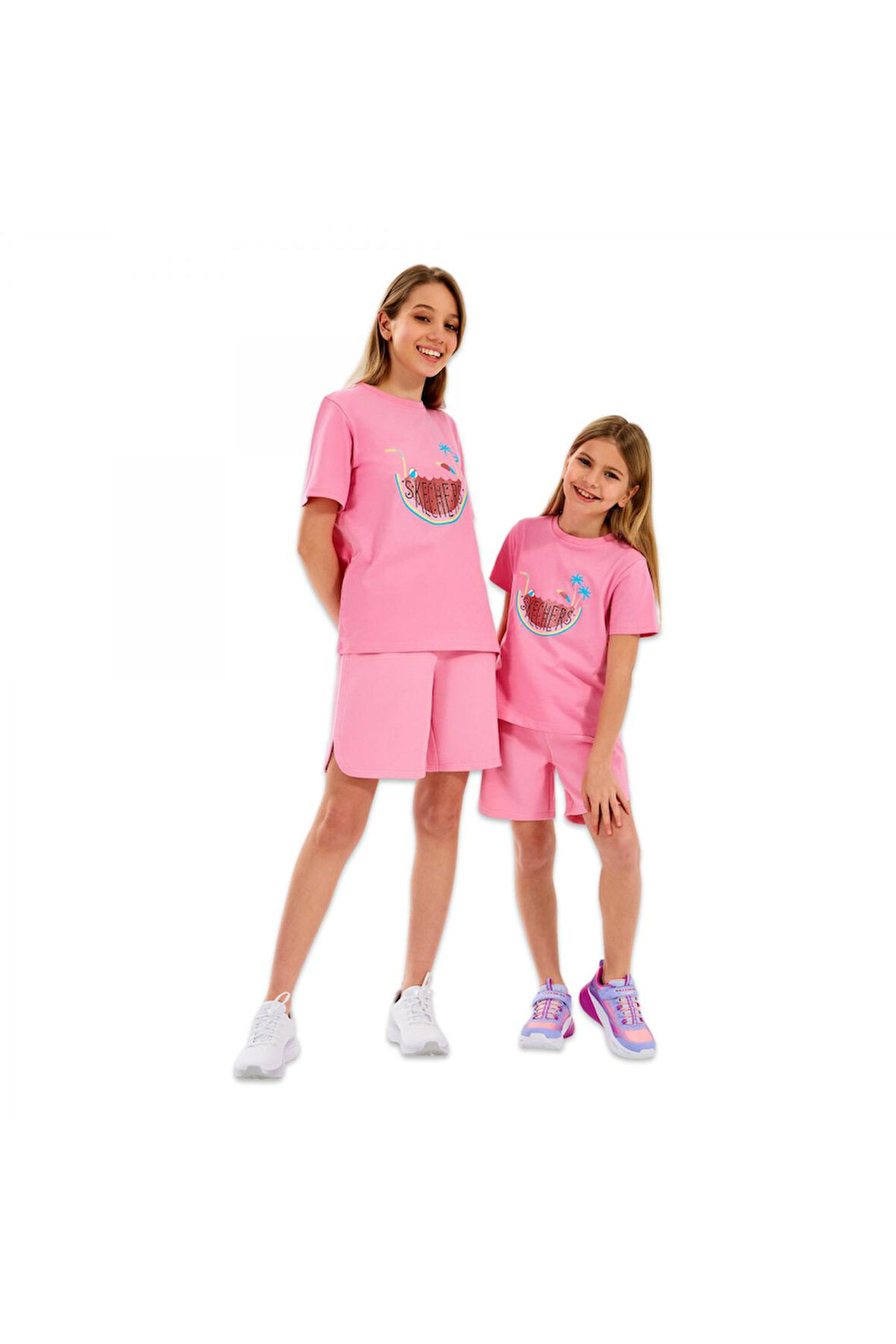 Skechers Sk2510132 G Graphıc Tee Pembe Çocuk T-Shirt