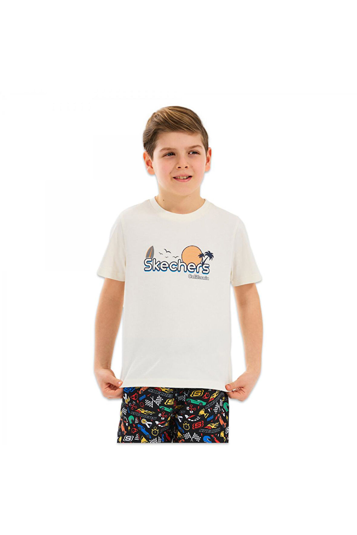 Skechers Sk2510134 B Graphıc Tee Beyaz Erkek Çocuk T-Shirt