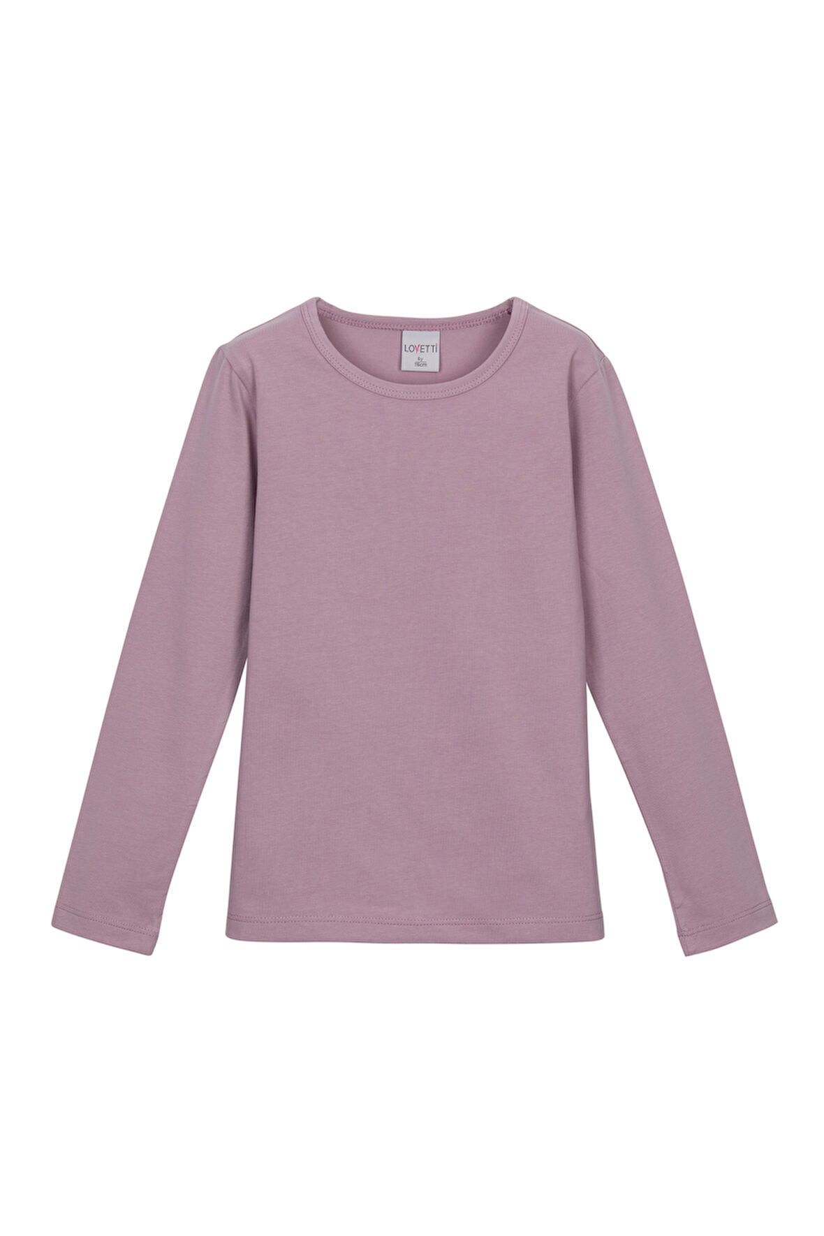 Gül Kurusu Basic Mevsimlik Likralı Uzun Kollu Kız Çocuk Tişört