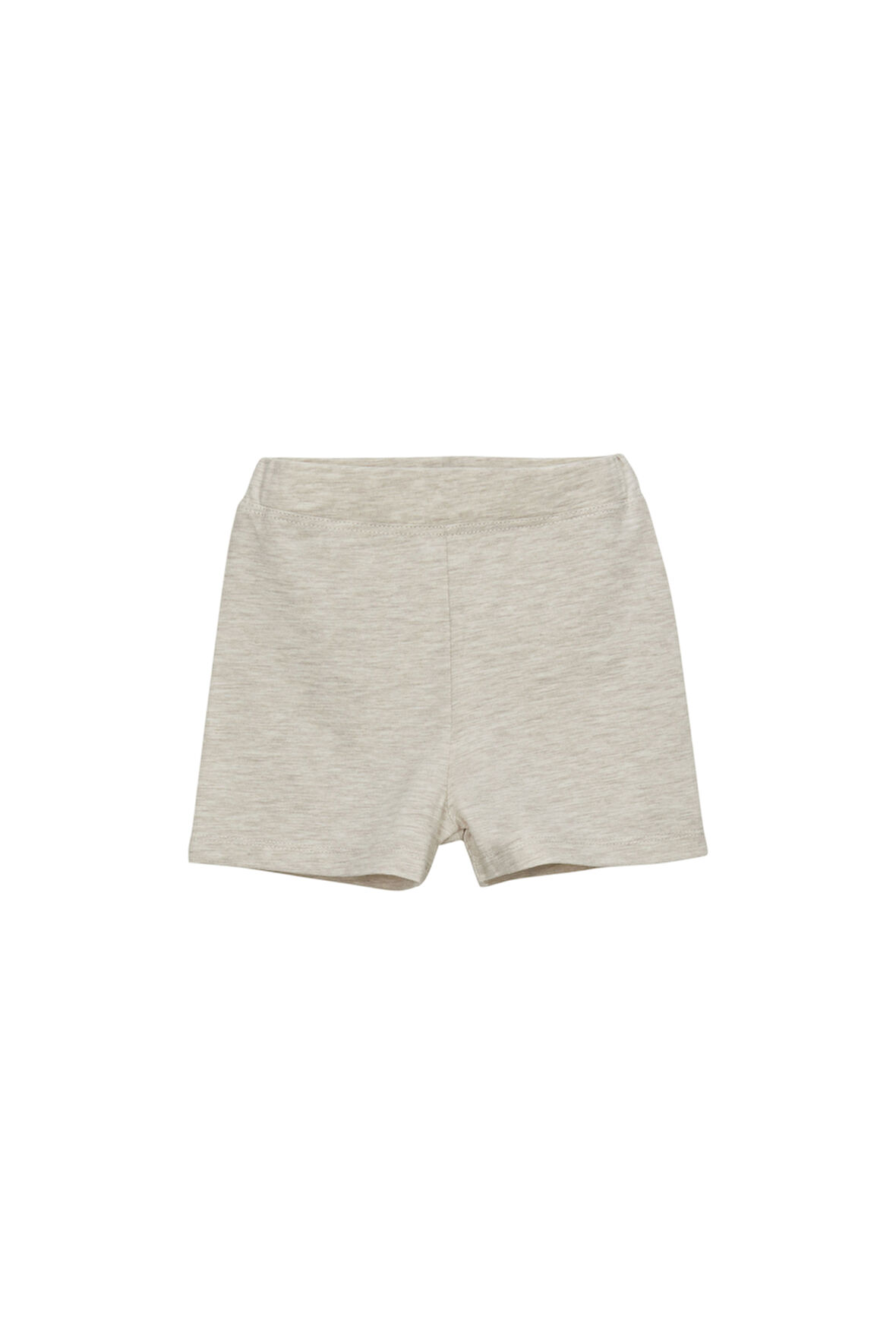 Açık Bej Melanj Basic Kız Çocuk Dans Şort