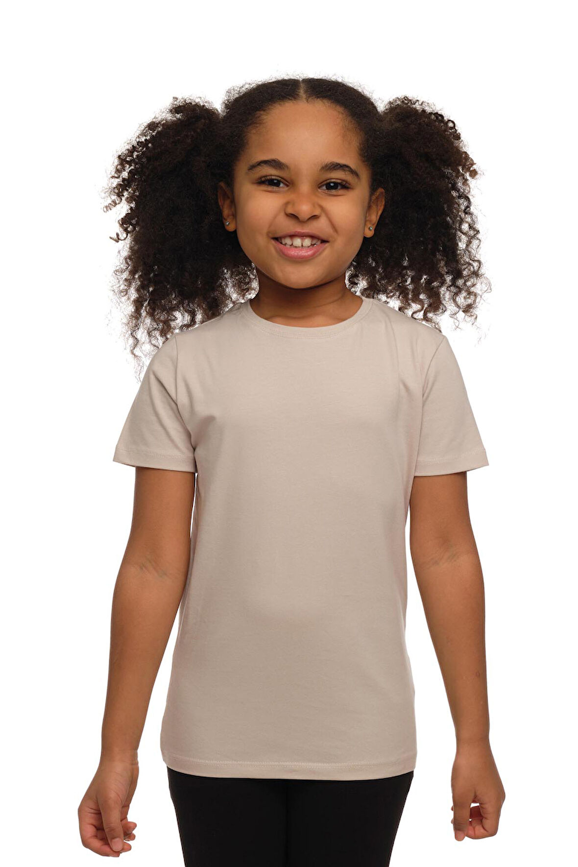 Taş Basic Unisex Çocuk Sıfır Yaka Kısa Kollu Tişört