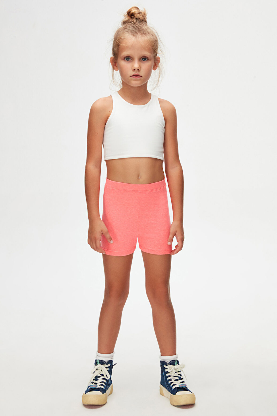 Fosfor Fuşya Basic Kız Çocuk Dans Şort