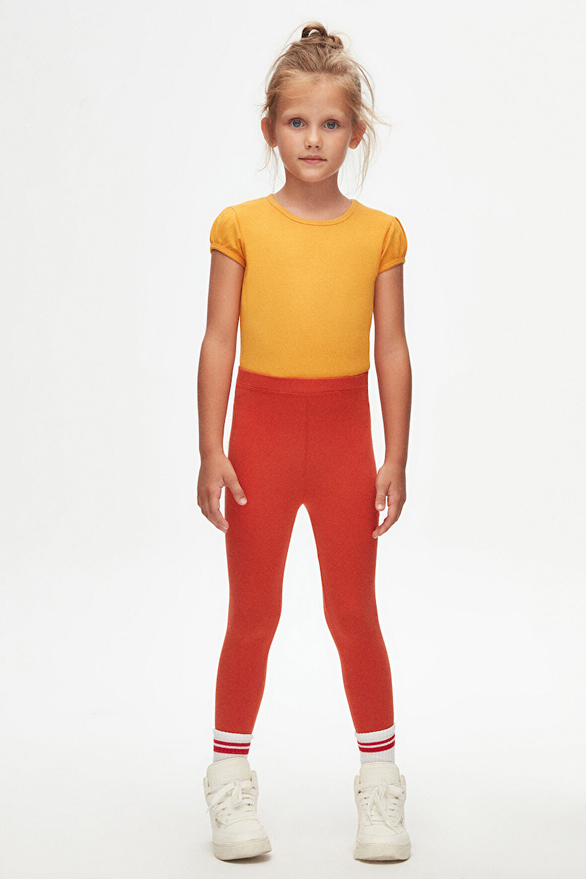 Kiremit Basic Kız Çocuk Yazlık Tayt