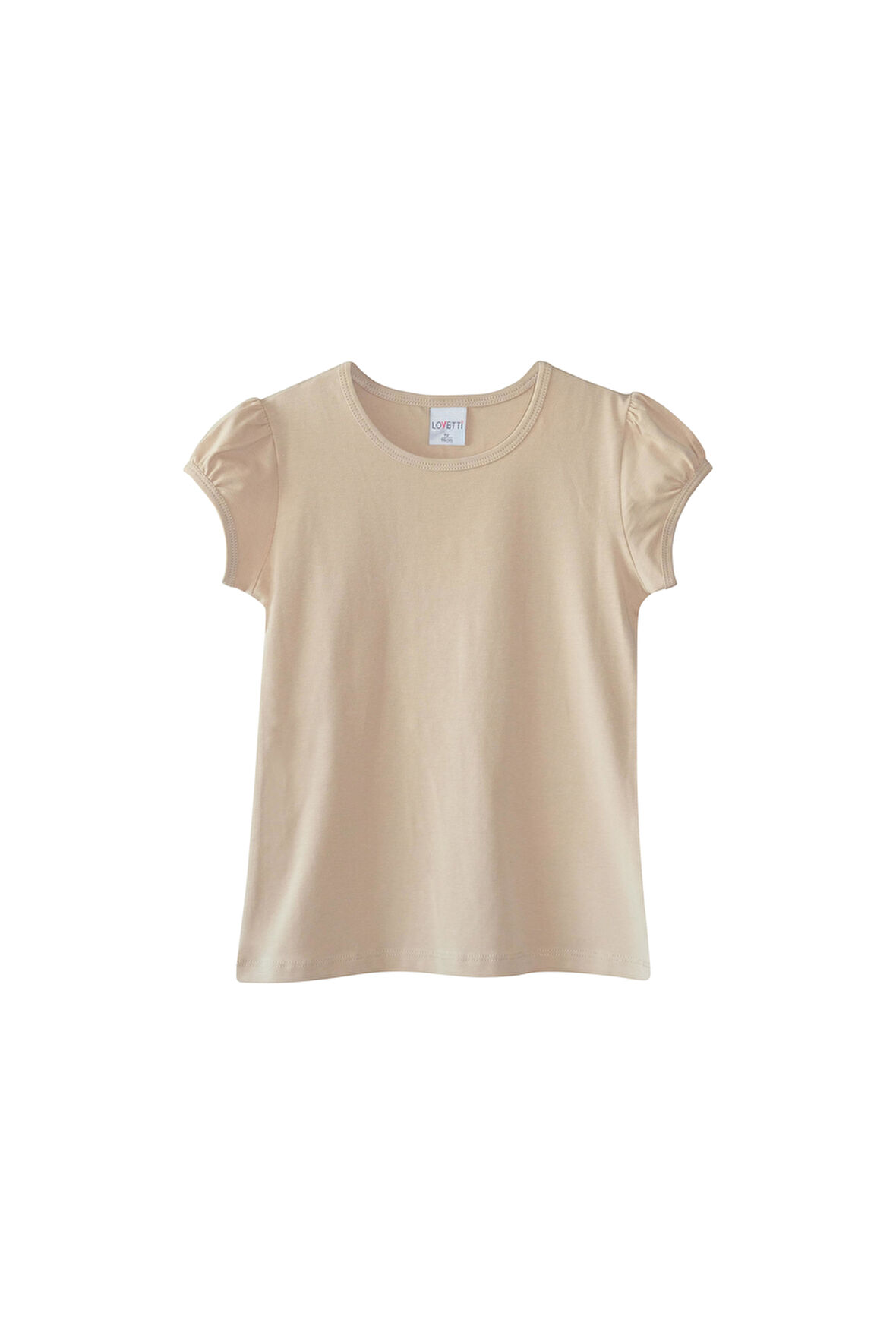 Kemik Kız Çocuk Sıfır Yaka Karpuz Kol Tişört