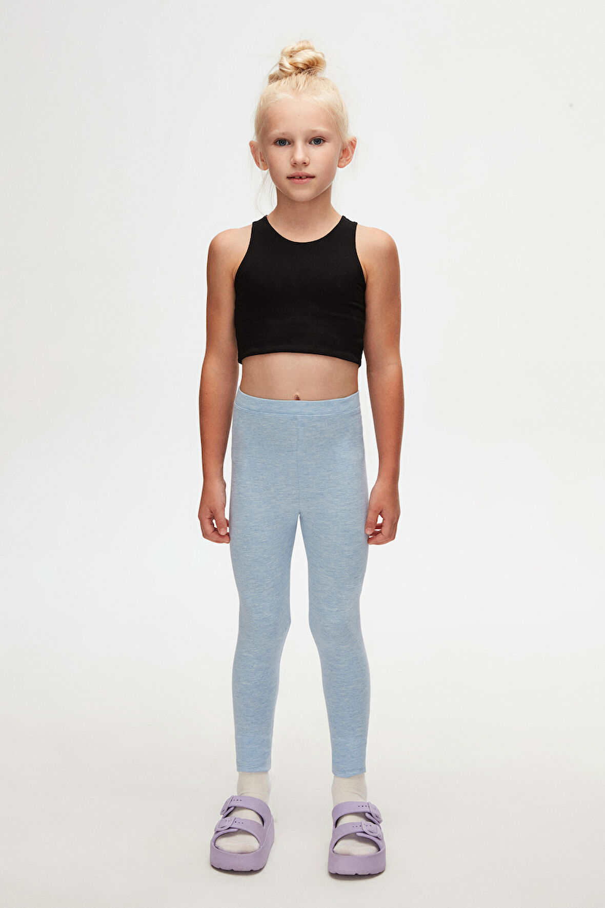 Mavi Melanj Basic Kız Çocuk Yazlık Tayt