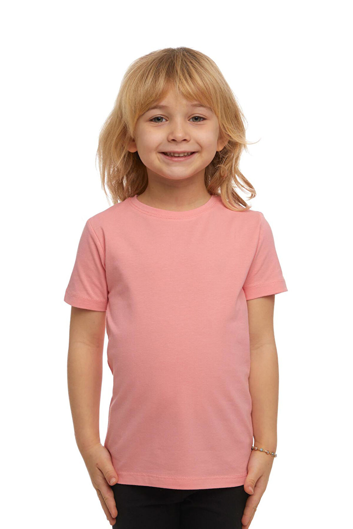 Somon Basic Unisex Çocuk Sıfır Yaka Kısa Kollu Tişört