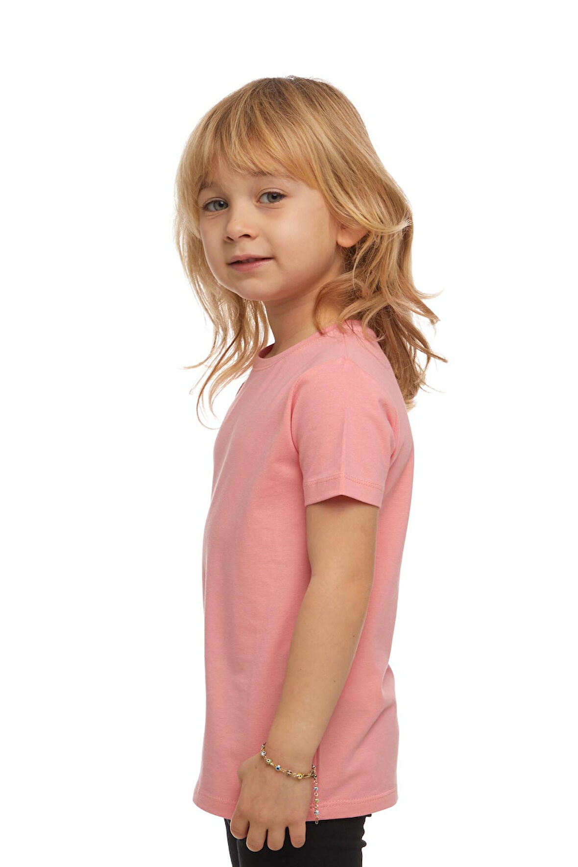 Somon Basic Unisex Çocuk Sıfır Yaka Kısa Kollu Tişört