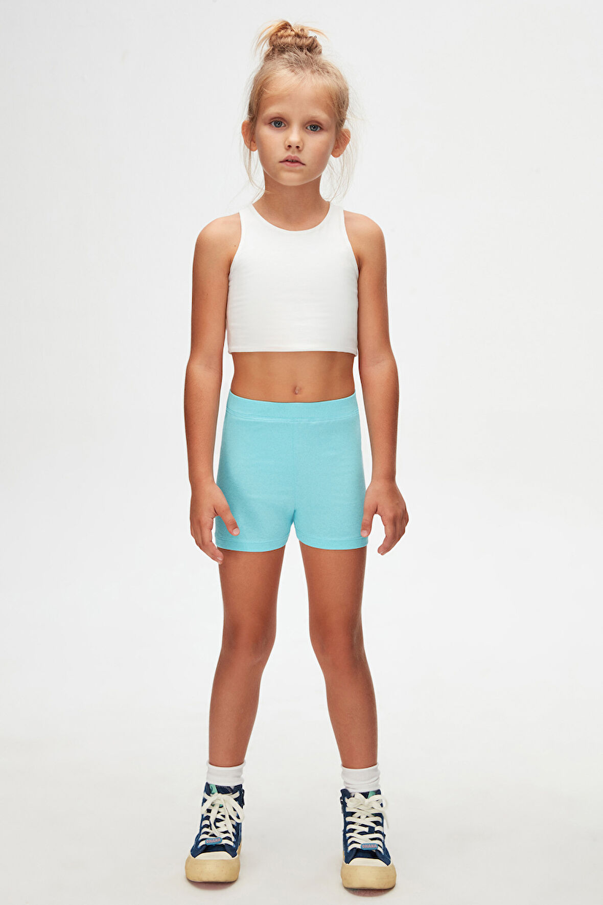 Cam Göbeği Basic Kız Çocuk Dans Şort