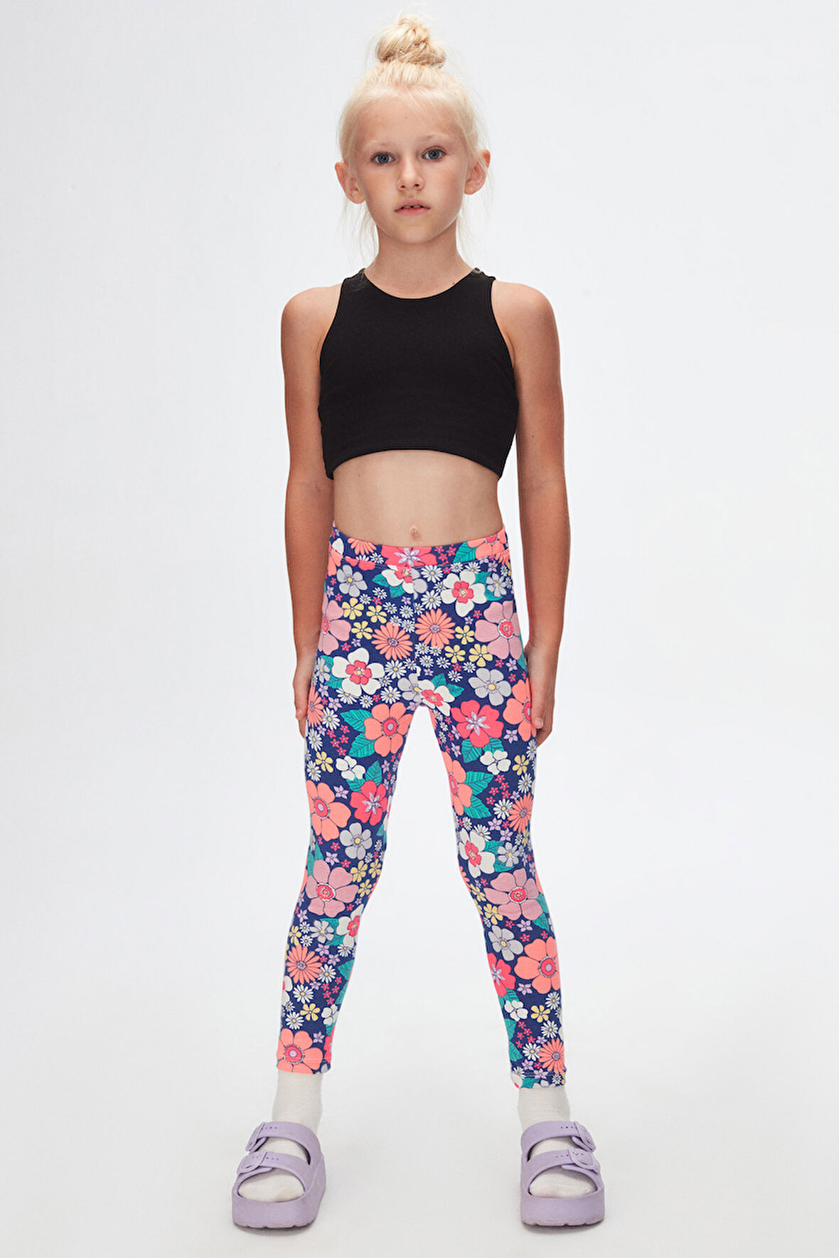 Neon Garden Kız Çocuk Desenli Yazlık Tayt