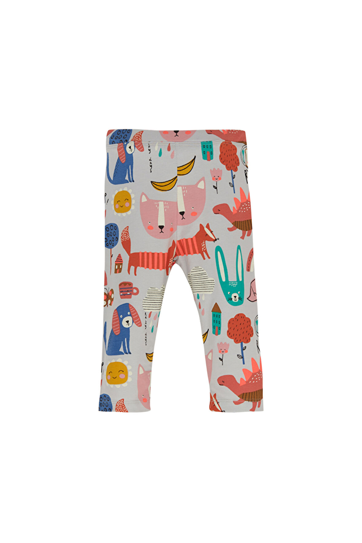 Roaring Animals Kız Çocuk Desenli Diz Altı Tayt Kapri