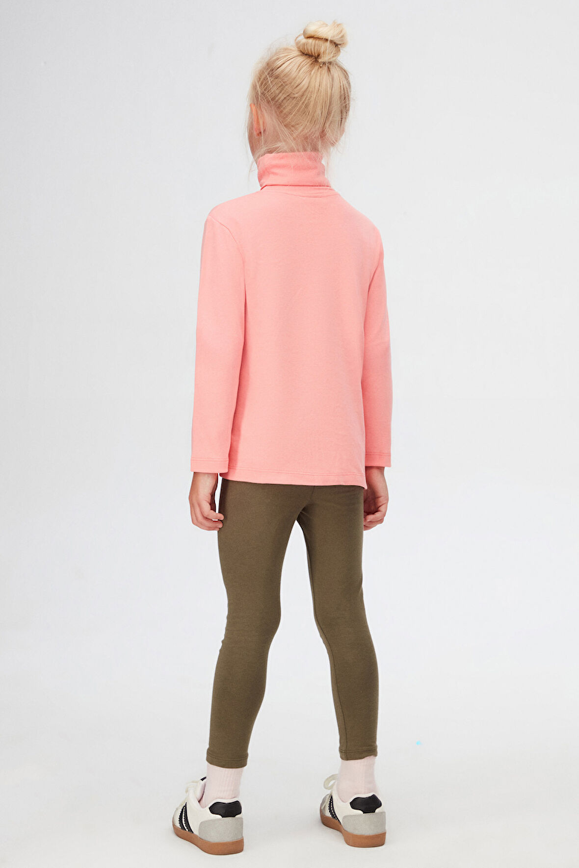 Somon Basic Kışlık Tam Balıkçı Yaka Uzun Kollu Kız Çocuk Tişört