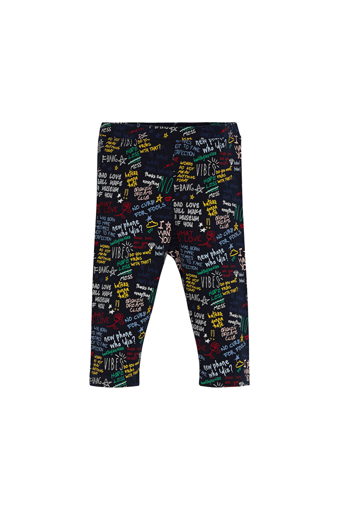 Broken Dreams Kız Çocuk Desenli Diz Altı Tayt Kapri