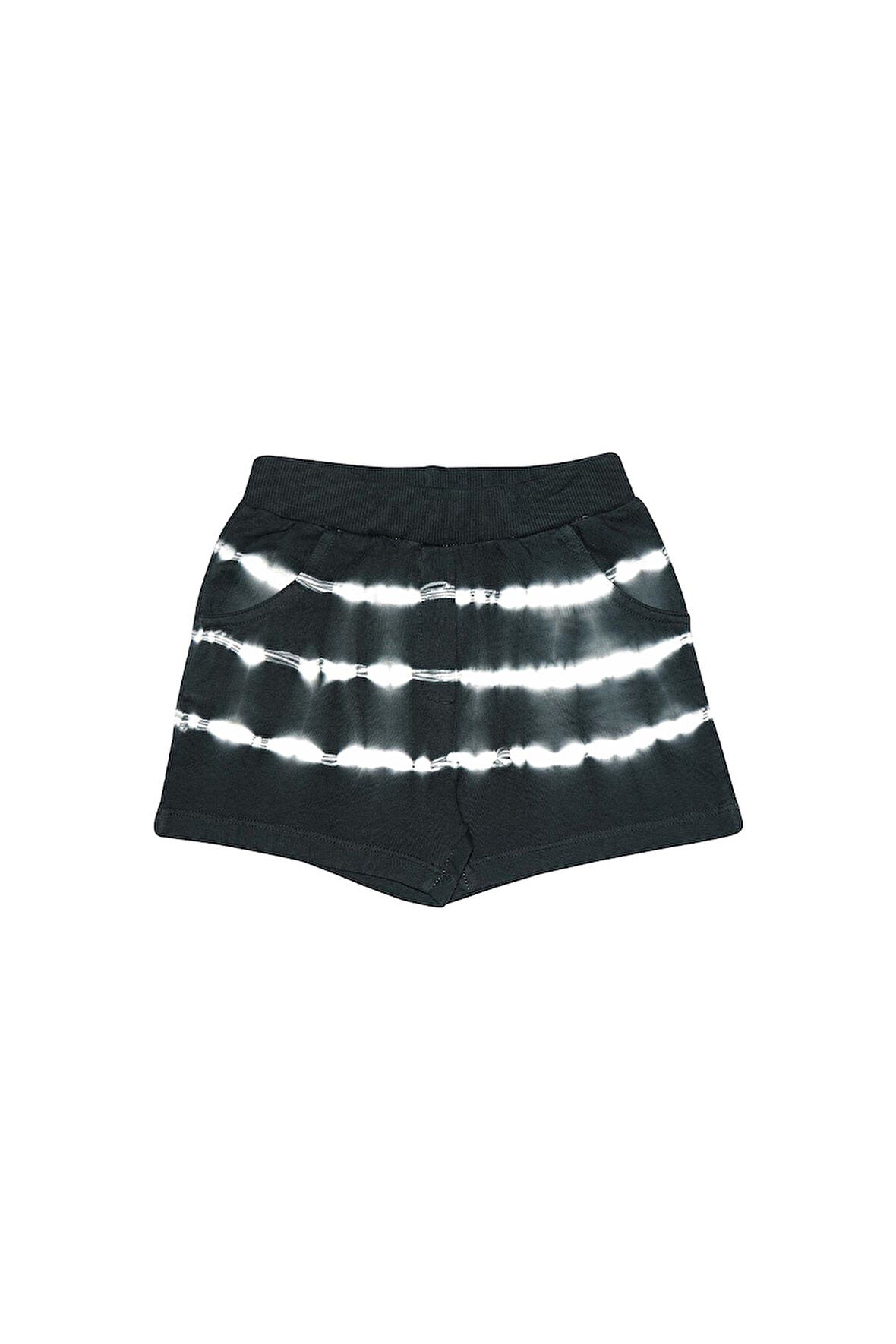 Antrasit Kız Çocuk İki İplik Deniz Köpüğü Cepli Şort