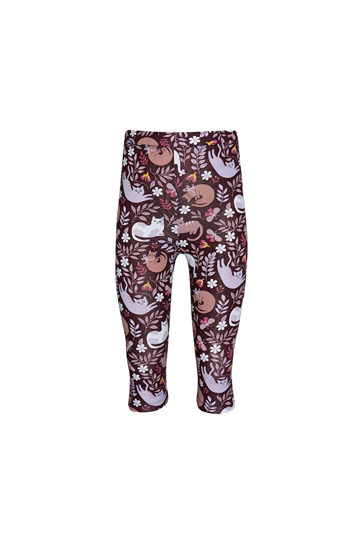 Kız Çocuk Lazy Cat Desen Kapri