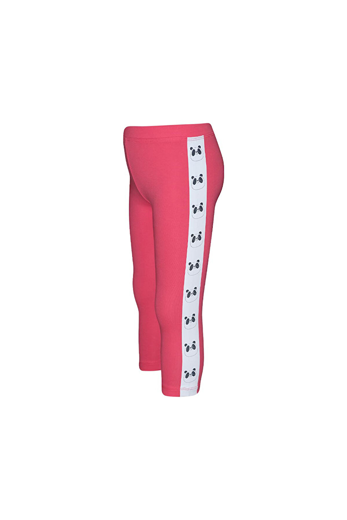 Nar Çiceği Kız Çocuk Şardonlu Yanda Panda Baskılı Tayt