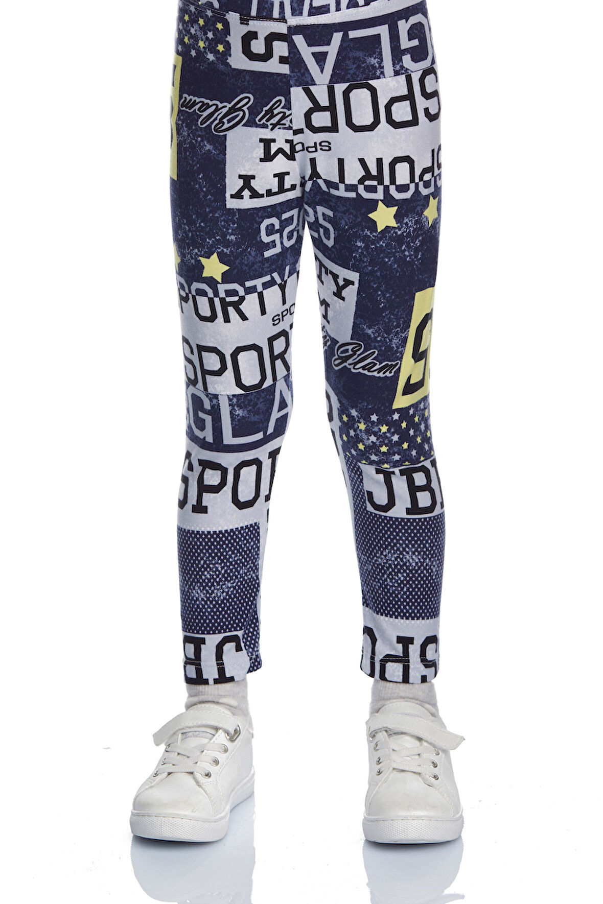 Sporty Glam Kız Çocuk Desenli Yazlık Tayt