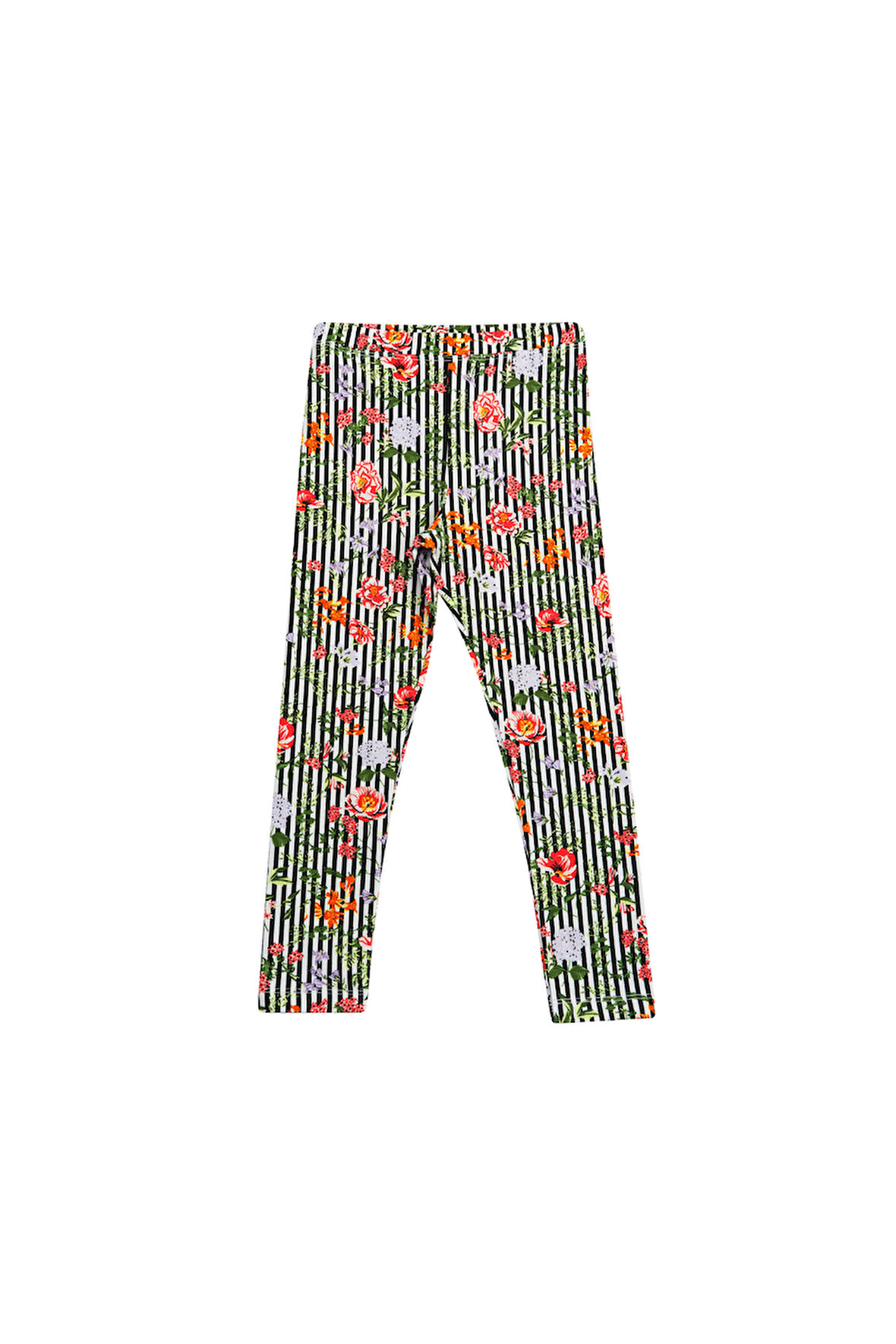 Stripe Garden Kız Çocuk Desenli Yazlık Tayt