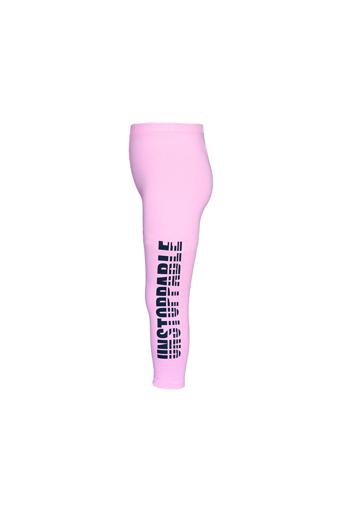 Pembe Unstoppable Baskılı Likralı Kız Çocuk Mevsimlik Tayt