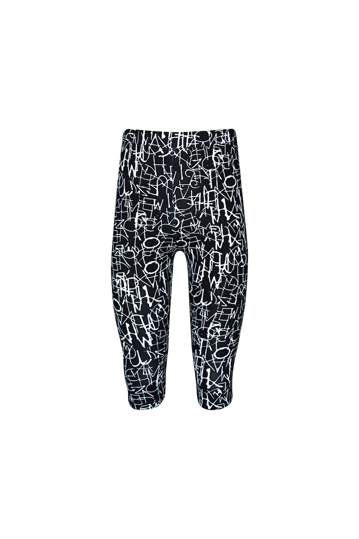 Dark Letters Kız Çocuk Desenli Diz Altı Tayt Kapri