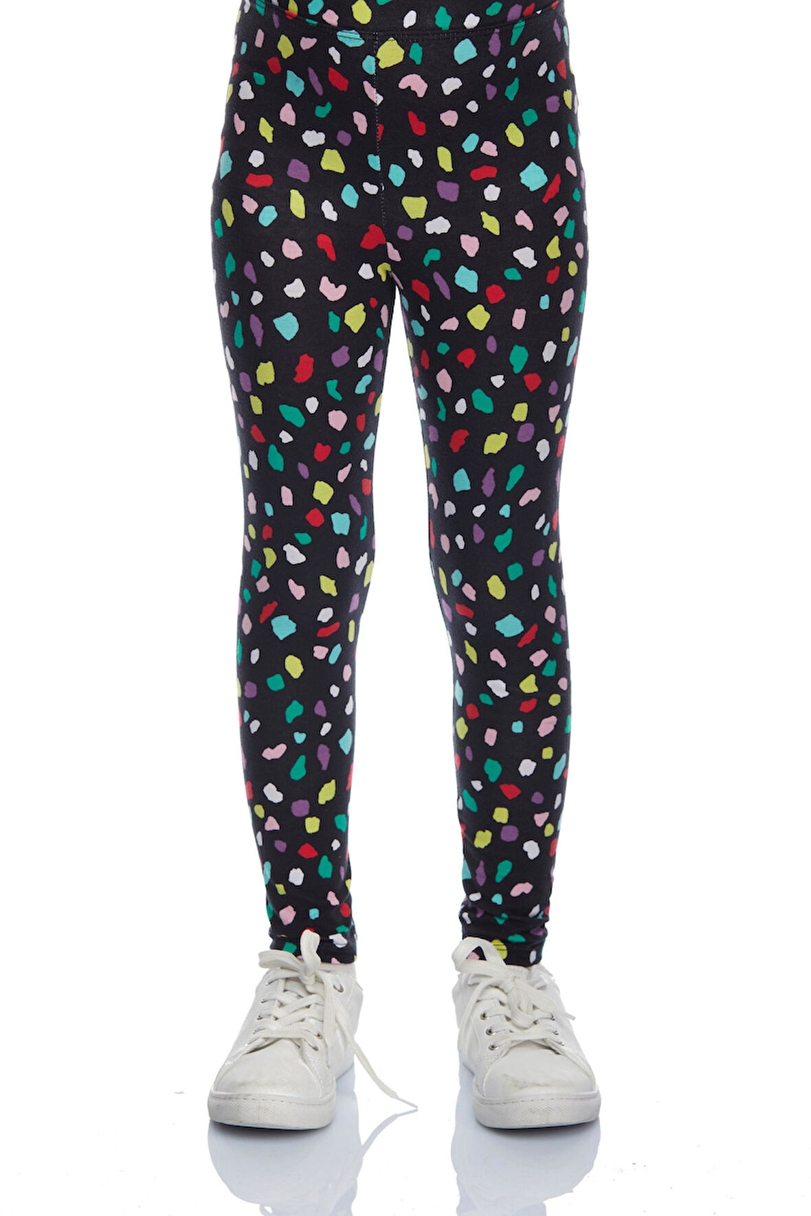 Cutouts Shape Kız Çocuk Desenli Yazlık Tayt