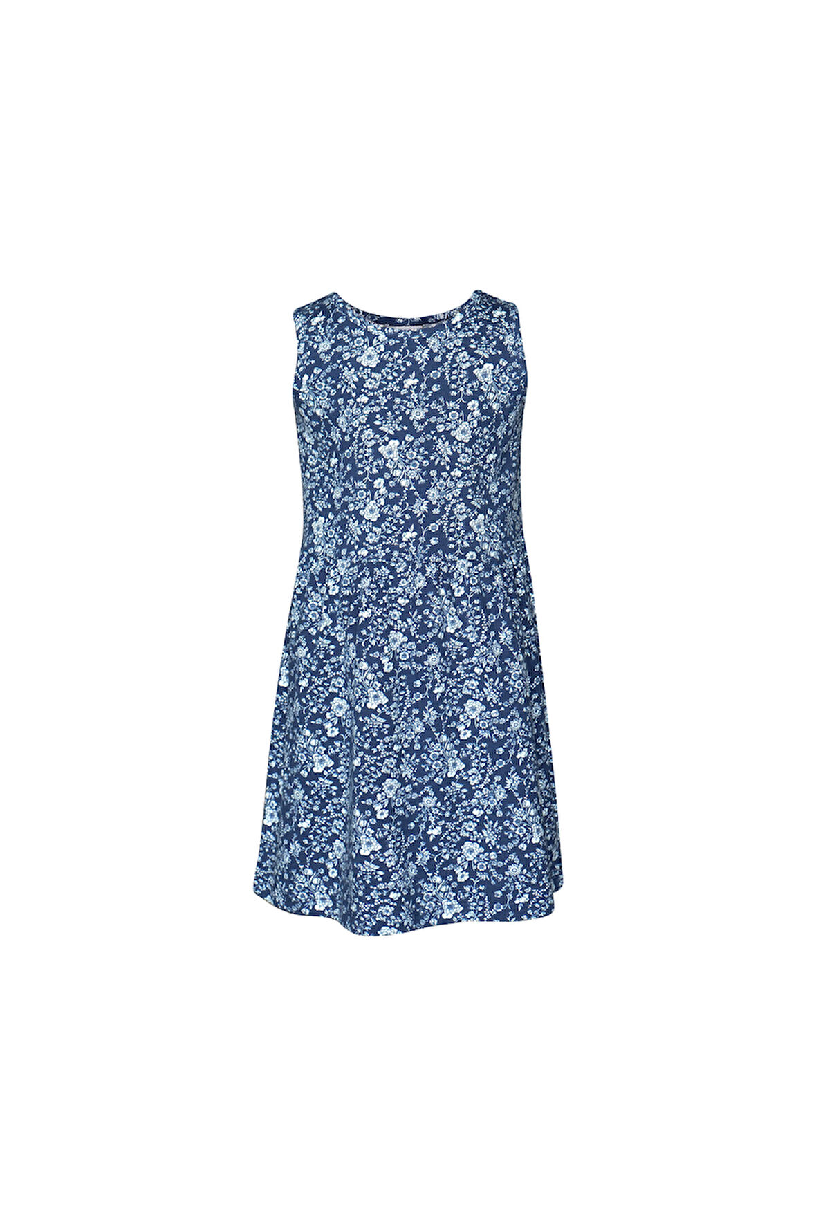 Midnight Garden Kız Çocuk Desen Kolsuz Elbise