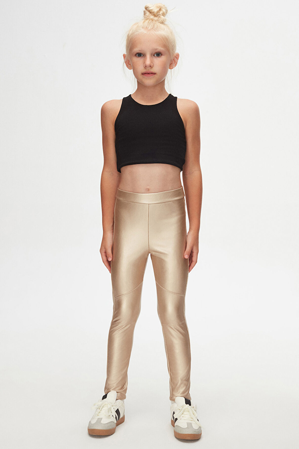 Altın Kız Çocuk Kışlık Deri Pantolon