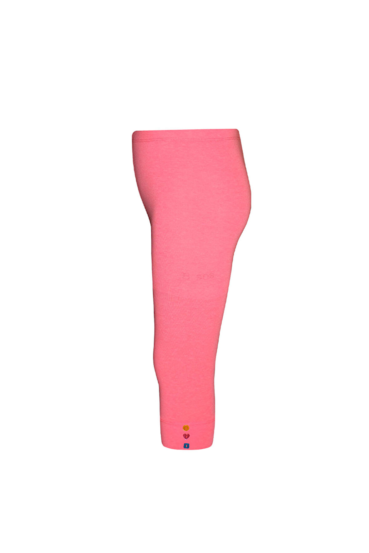 Fosfor Fuşya Kız Çocuk Düğme Aksesuarlı Kapri