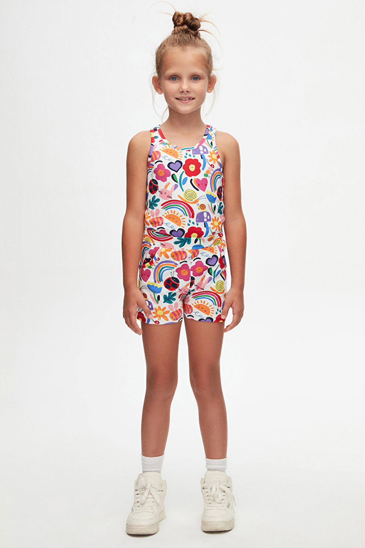 Little Friends Kız Çocuk Desenli Cepli Şort