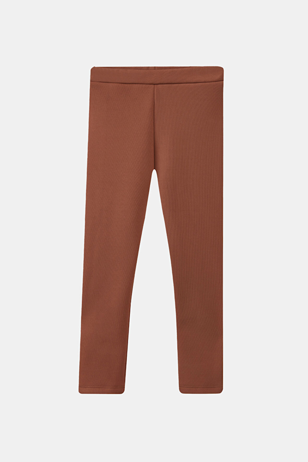 Kahverengi Kız Çocuk İçi Peluş Extra Kalın Kışlık Tayt