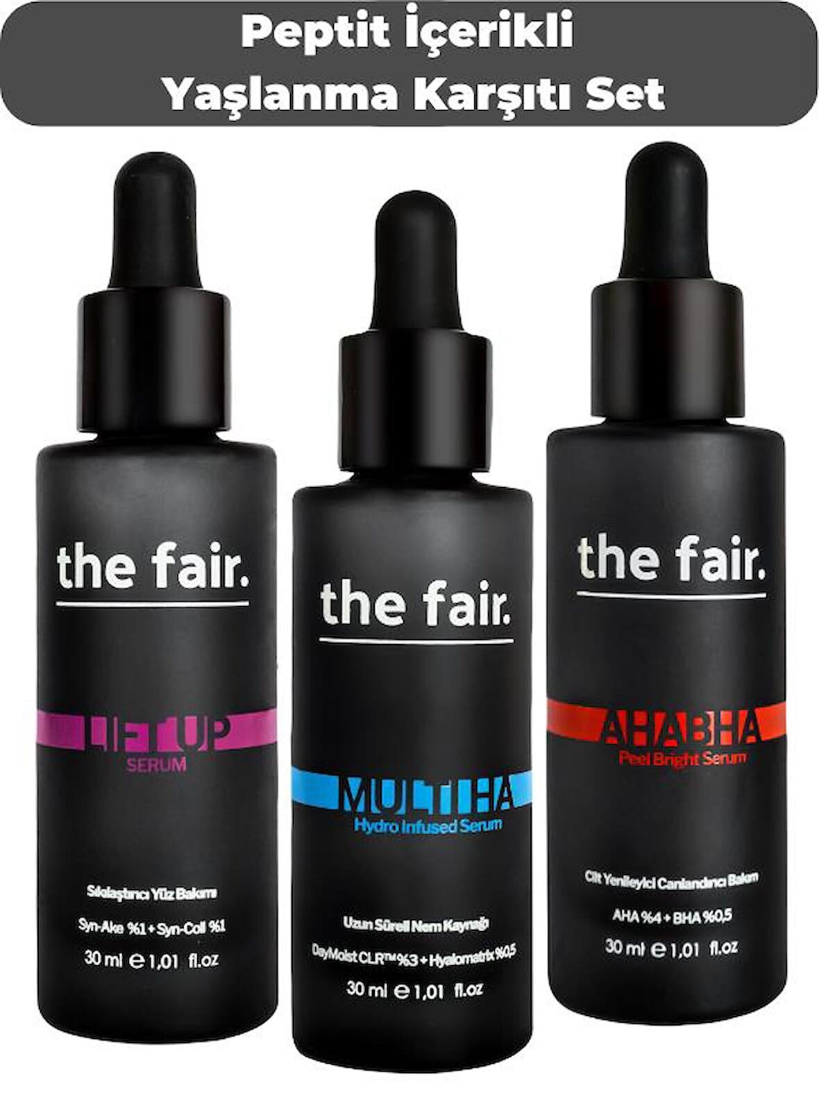 the fair. Peptit Içerikli Yaşlanma Karşıtı Vegan Serum Seti