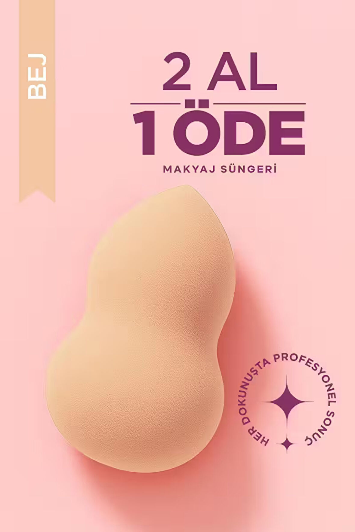 Ultra Soft Makyaj Süngeri Bej