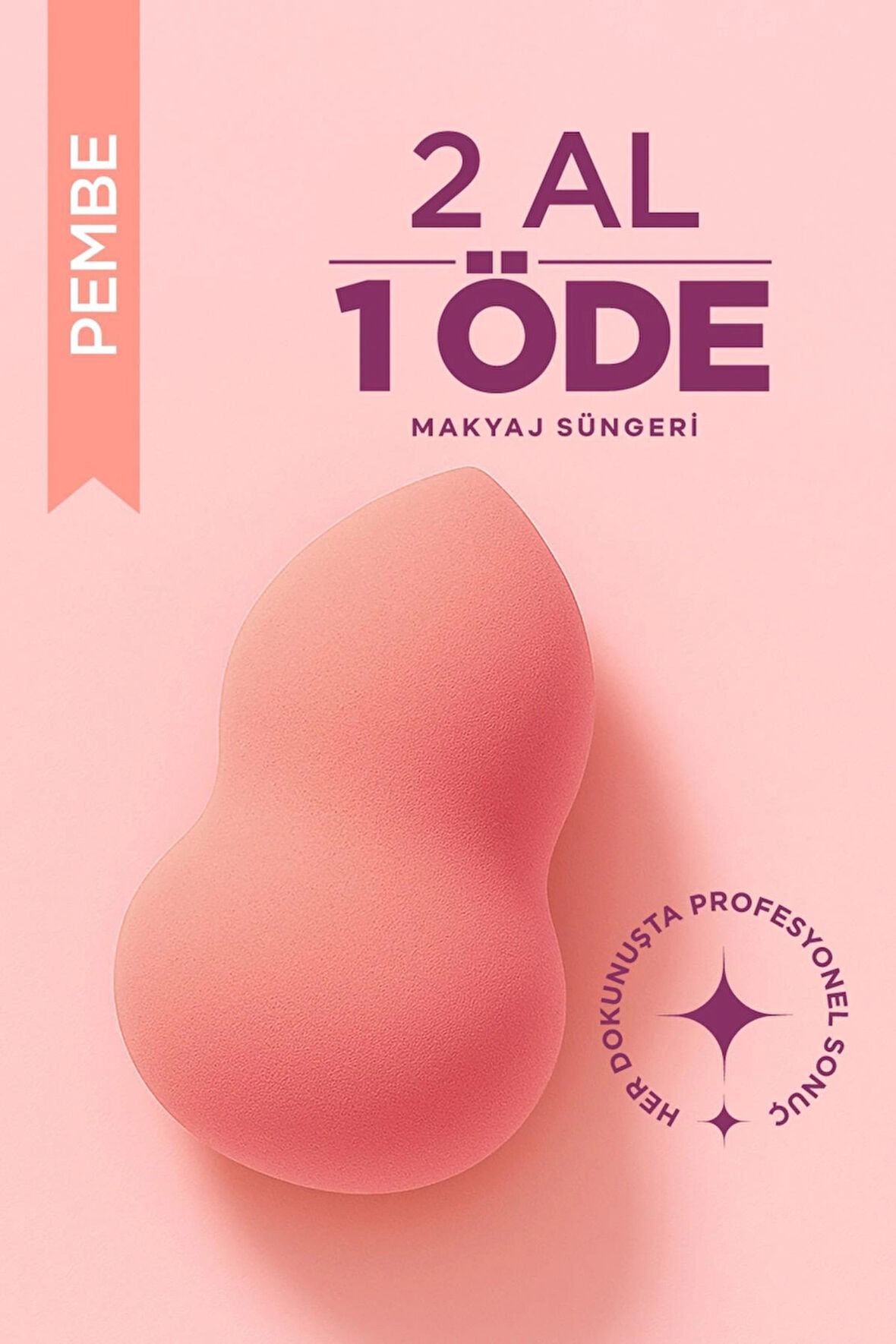 Ultra Soft Makyaj Süngeri Pembe