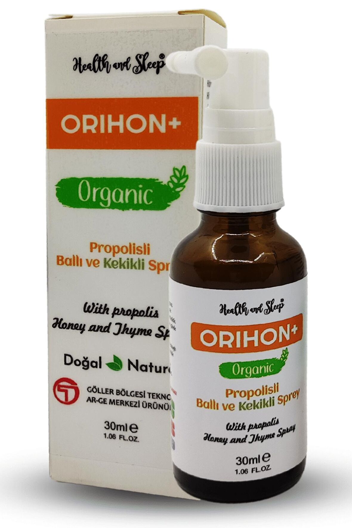 Orihon+ Organik Propolisli Doğal Boğaz Spreyi 30ml