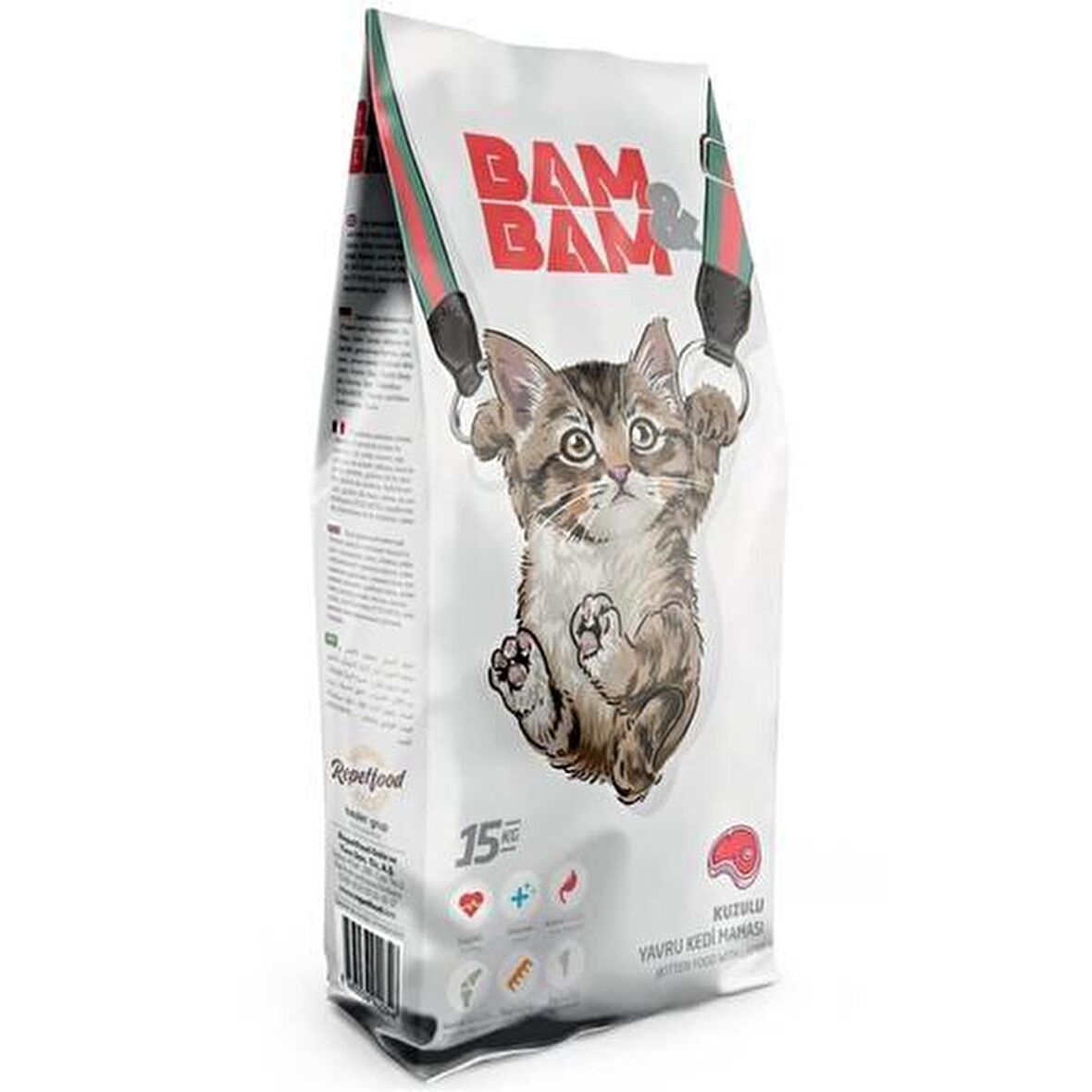 Bam&Bam Kuzu Etli Yavru Kedi Maması 15 Kg