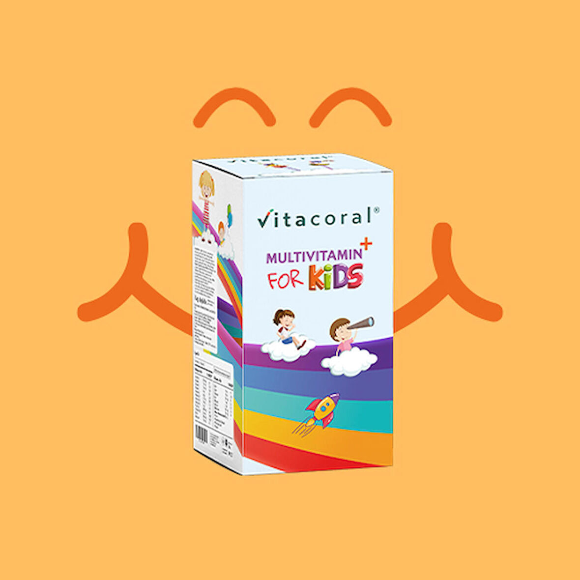 Multivitamin & Fish Oil For Kids Complex 150ml Çilek Aromalı -Zihinsel ve Fiziksel Gelişim İçin