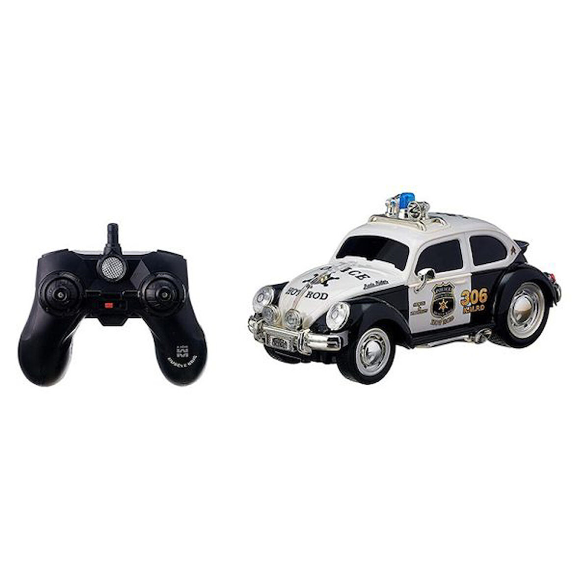 Uzaktan Kumandalı Sesli Işıklı USB Şarjlı Oyuncak VosVos Drift Polis Aracı