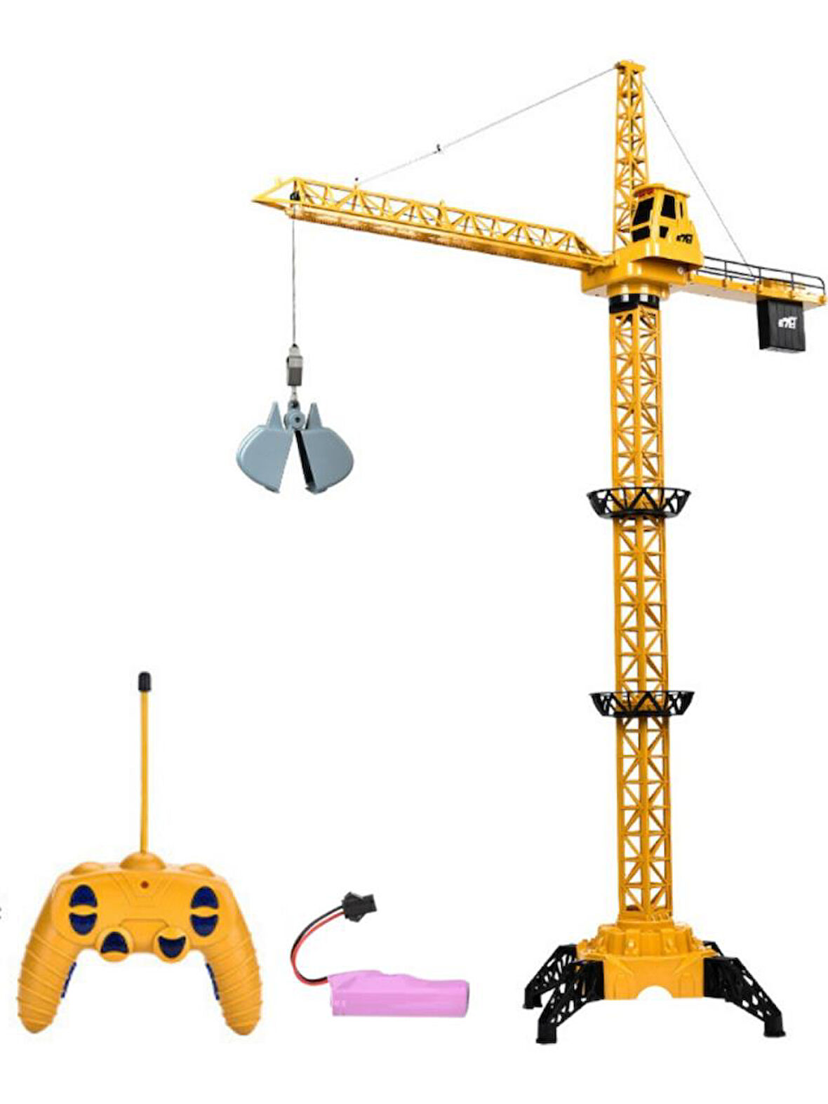 Dev Boy Uzaktan Kumandalı Oyuncak Kule Vinç 128 CM